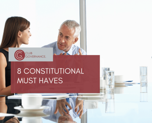 Image of the 8 most important constitutional must haves for non profit organisations