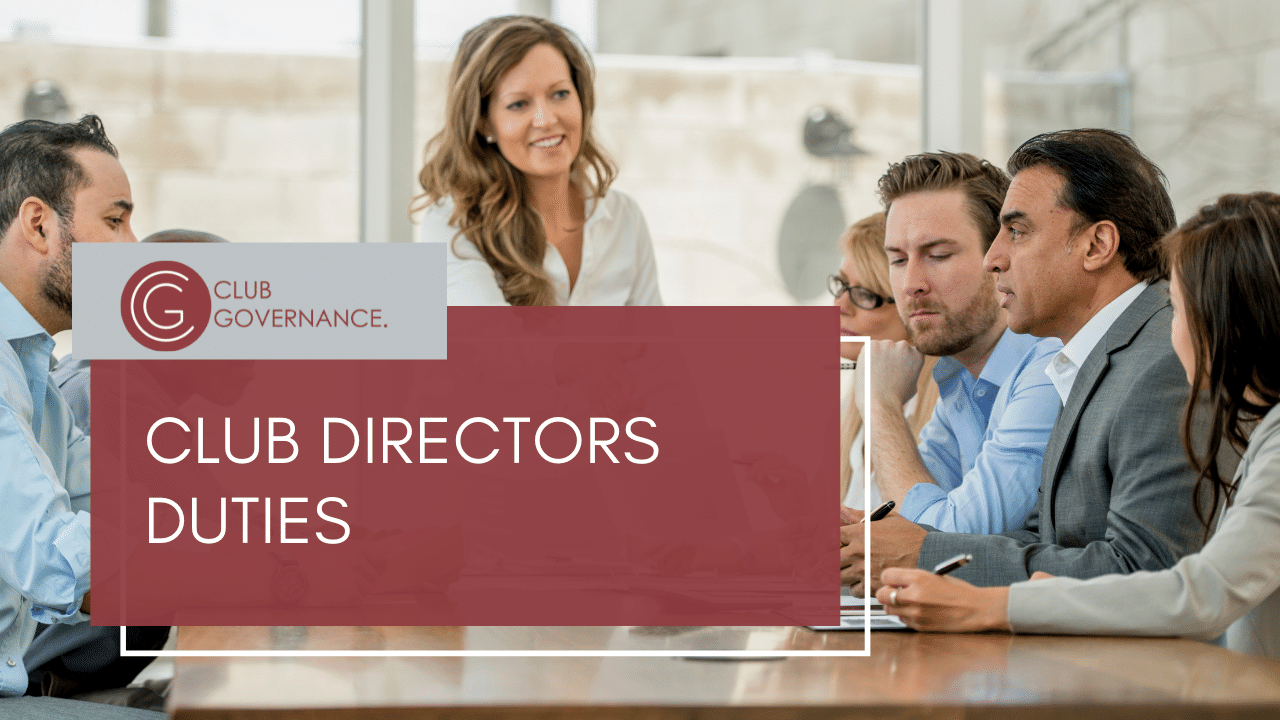 Club Directors Duties Club Governance Training