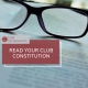 Club Governance - Read Your Club Constitution
