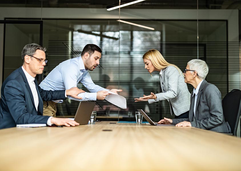 Club Boards of Directors arguing about paperwork